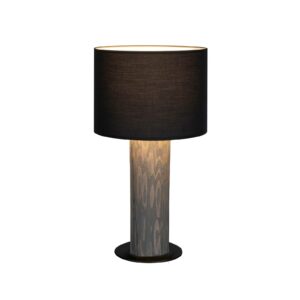 Pino Simpel bordlampe, antracit skærm, grå fod
