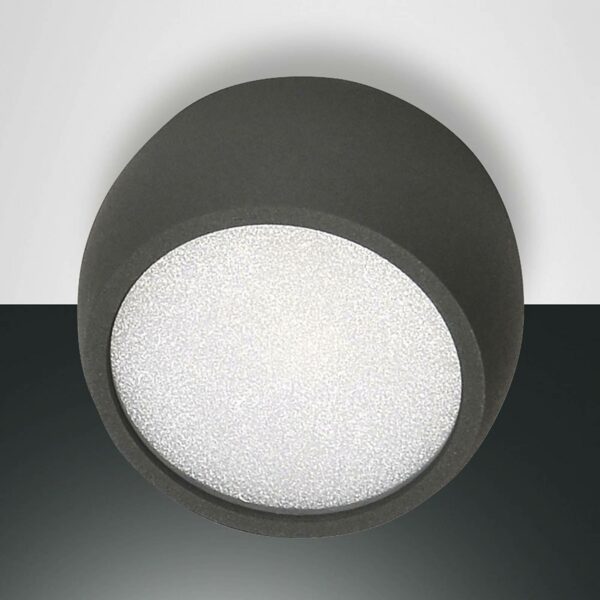 Rundt Vasto LED-downlight, antracit