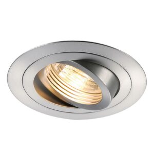 SLV New Tria 1 Einbaustrahler QPAR51 rund, alu