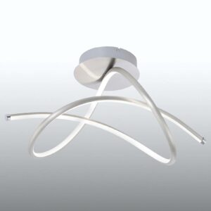LED-loftlampe Violetta, kurvet, stål