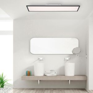 Flat LED-monteringspanel, CCT, sort, 119 x 29 cm