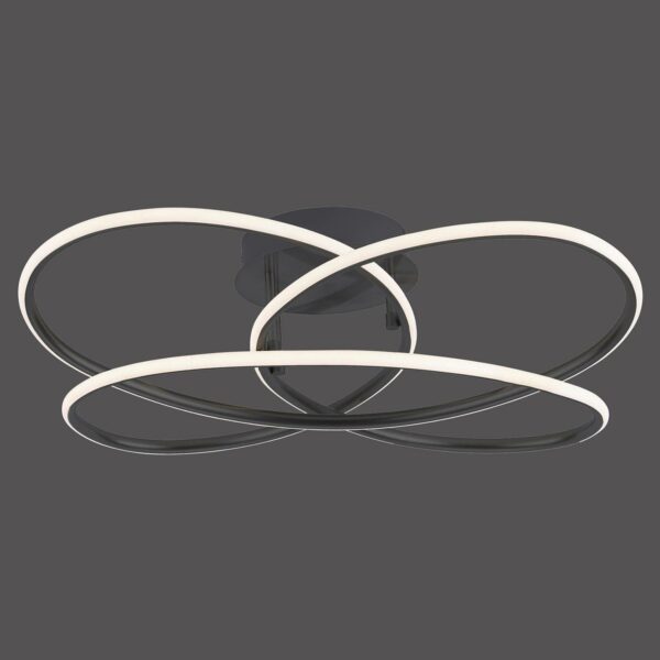Node LED-loftlampe, dæmpbar, sort