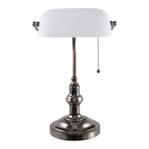Skrivebordslampe 5100W med hvid glasskærm