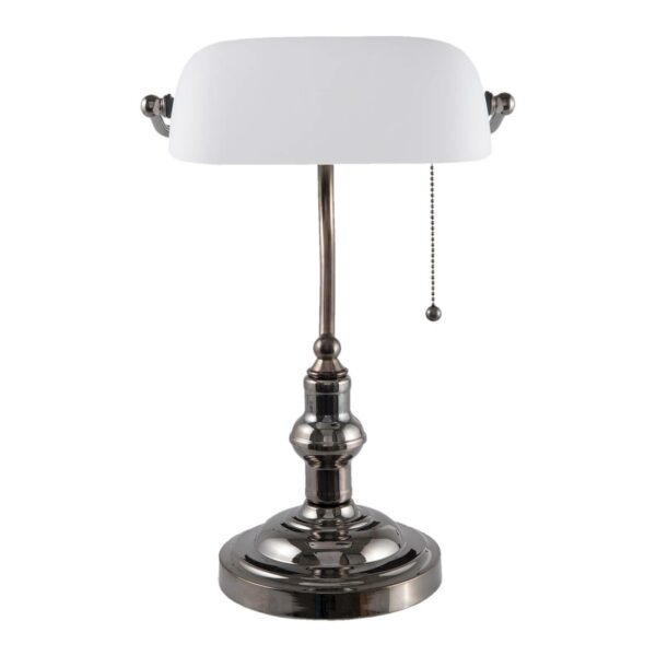 Skrivebordslampe 5100W med hvid glasskærm