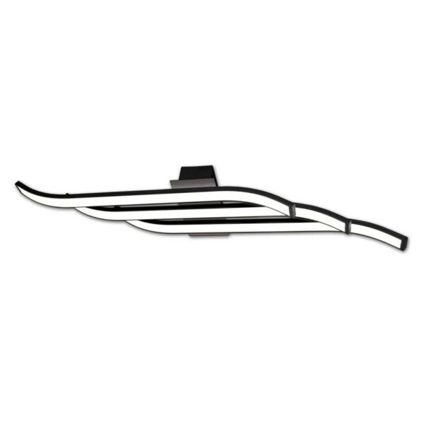 Imponerende LED-loftlampe Largo, sort