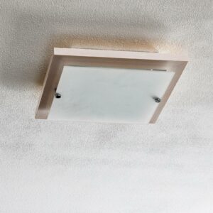 Kerio loftlampe, 30x30 cm, fyrretræ natur