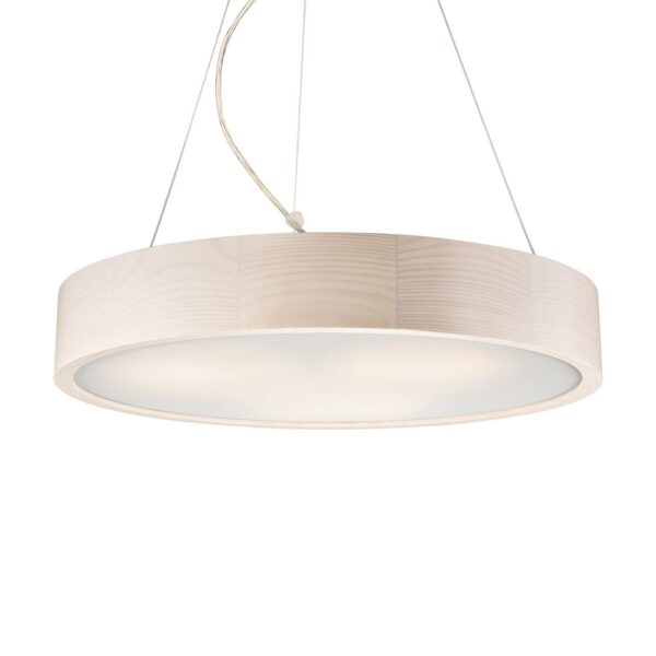 Kerio pendellampe, Ø 47 cm, hvid