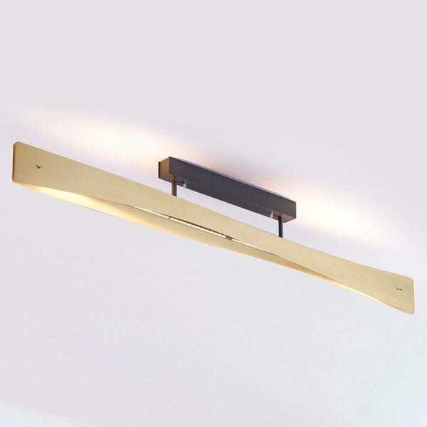 Rothfels Lian LED-loftlampe, messing, sort