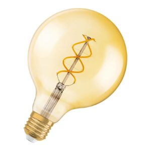 OSRAM LED-pære E27 4W 2.000K Vintage Globe guld