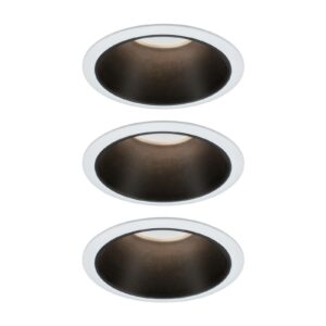 Paulmann Cole LED-spotlight, sort-hvid, 3 stk.