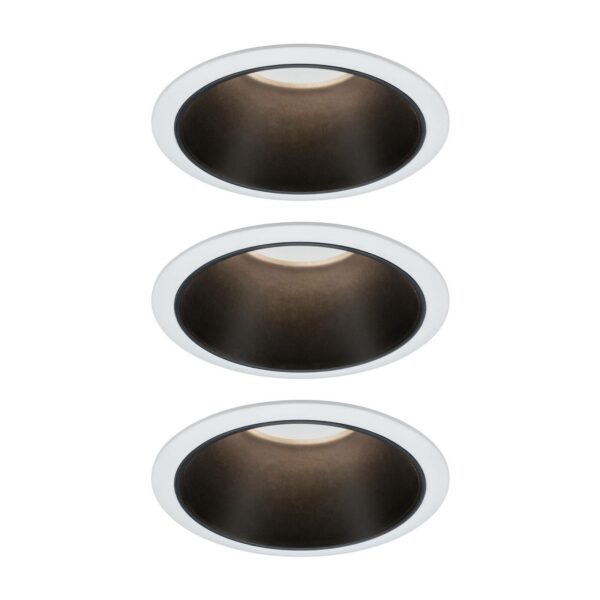 Paulmann Cole LED-spotlight, sort-hvid, 3 stk.