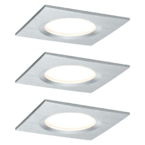 Paulmann Coin Slim LED-spot 3stk kantet alu