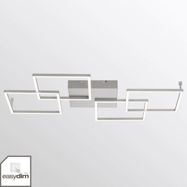 LED-loftlampe Inigo med fire lyskilder – aflang