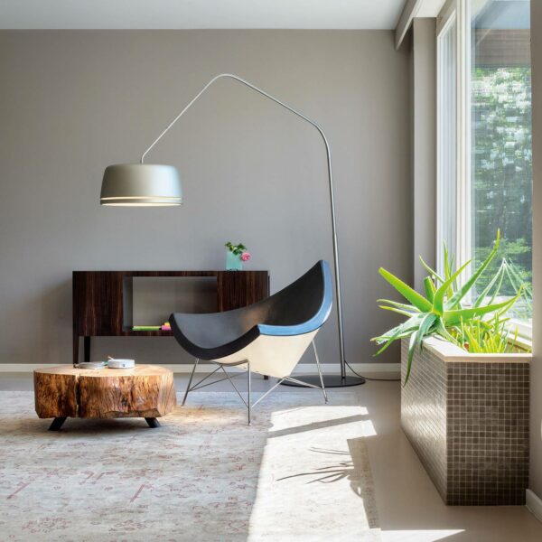 serien.lighting Central LED-buelampe, perlegrå