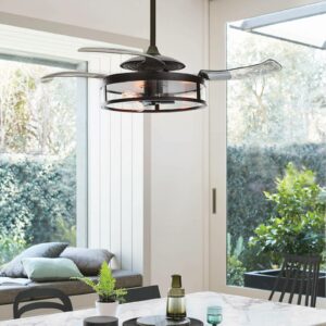 Fanaway Classic loftventilator med lys, sort