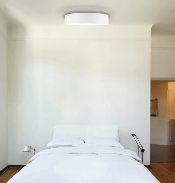 Mia loftlampe, hvid, Ø 50 cm