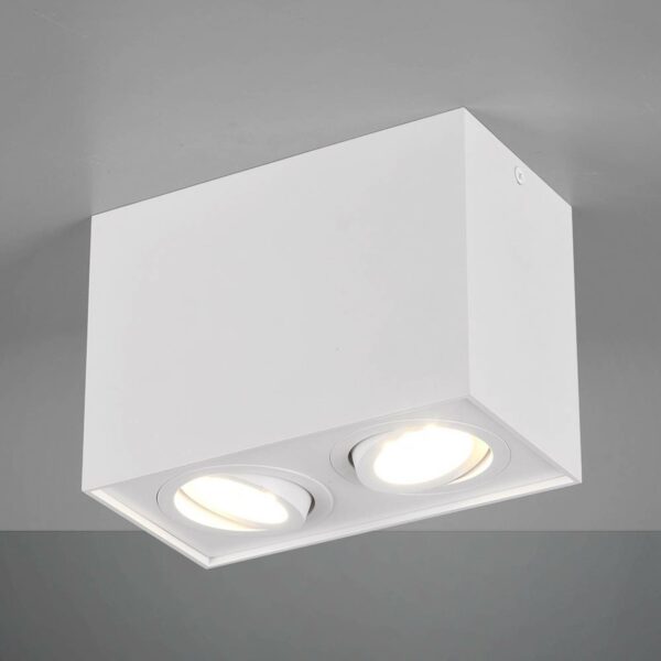 Loftlampe Biscuit, 2 lyskilder, hvid