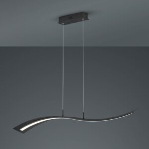 Salerno LED-pendellampe, SwitchDim, mat sort
