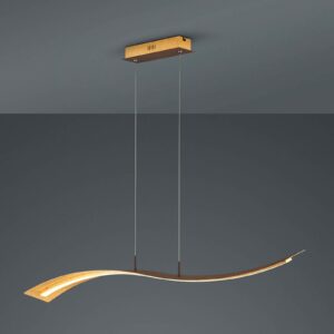 Salerno LED-pendellampe, SwitchDim, guld