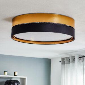 Hilton loftlampe, sort/guld