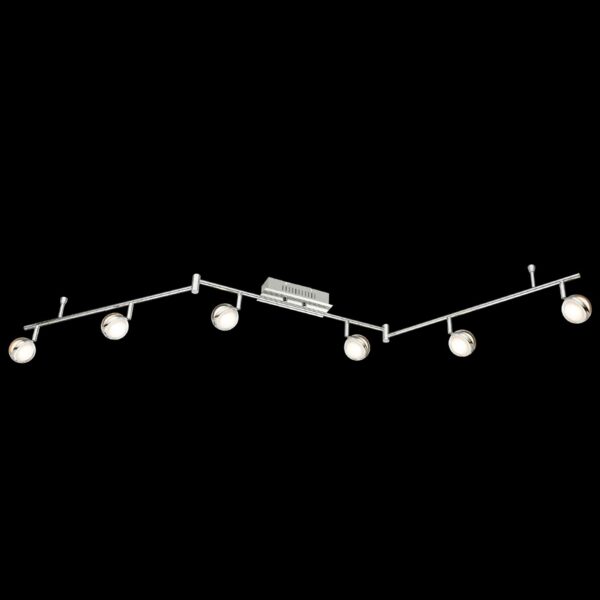 Fulton LED-loftlampe, 6 lyskilder