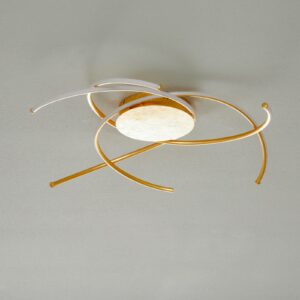 LED-loftlampe Juls, guld