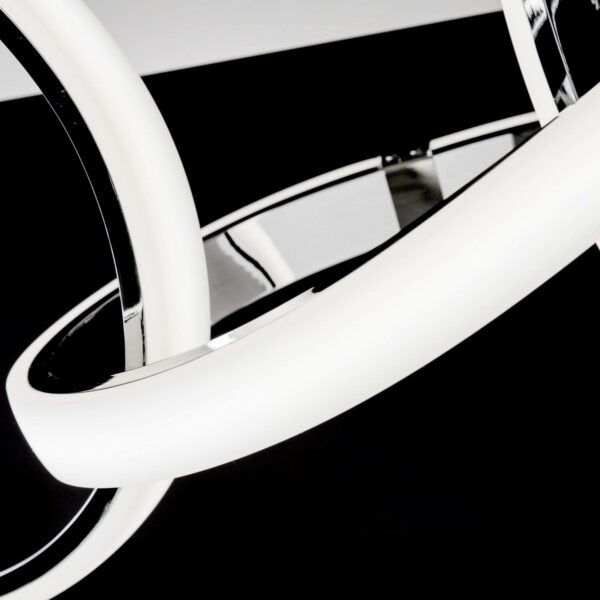 Indigo LED-loftlampe, 2 lyskilder, blank krom