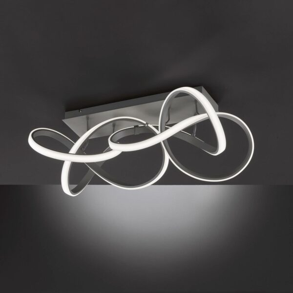 Indigo LED-loftlampe, 2 lyskilder, antracit