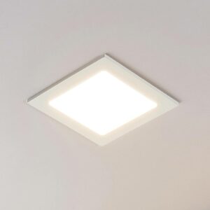 LED-indbygningsspot Joki hvid 3000K kantet 17cm