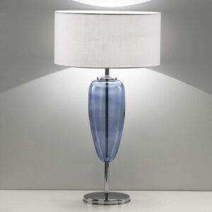 Bordlampe Show Ogiva 82 cm glaselement blå