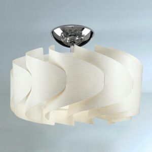 Sky Mini Ellix loftlampe i trælook, hvid