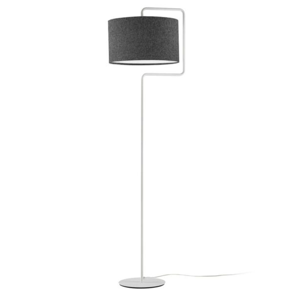 Morfeo stof-gulvlampe i antracit
