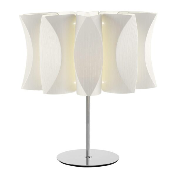Lume Virus bordlampe, hvidt asketræ
