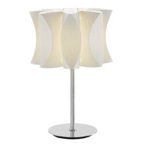 Lumetto Virus bordlampe, hvidt asketræ
