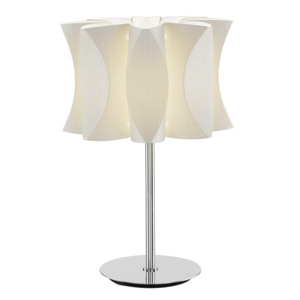 Lumetto Virus bordlampe, hvidt asketræ