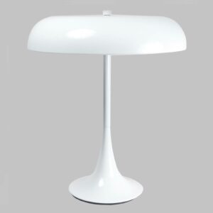 Madison hvid lakeret bordlampe