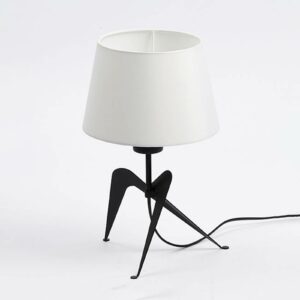 Lola bordlampe med skærm, sort-hvid