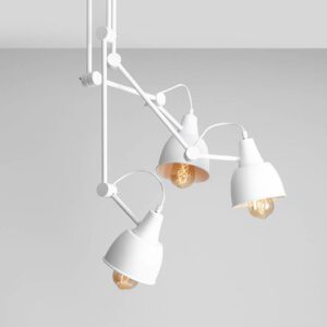 Loftlampe 814, justerbar, 3 lyskilder, hvid