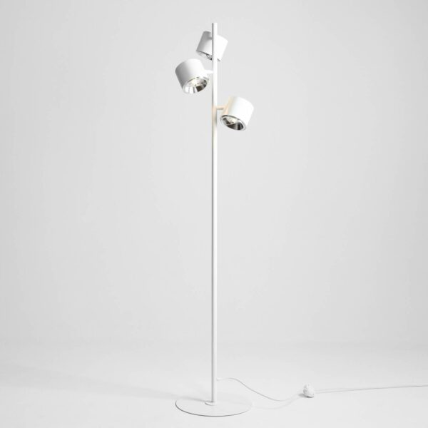 Bot gulvlampe, hvid, 3 lyskilder
