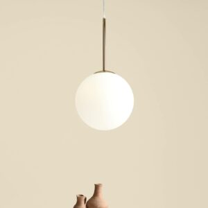 Bosso pendellampe, 1 lyskilde, hvid/guld 30 cm