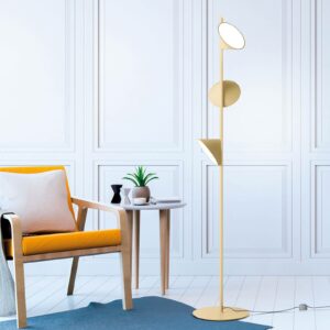 Axolight Orchid LED-gulvlampe, sandfarvet