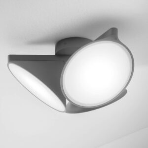 Axolight Orchid LED-loftlampe, mørkegrå