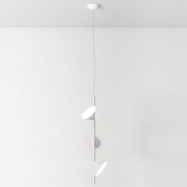 Axolight Orchid LED-hængelampe, 3 lyskilder hvid