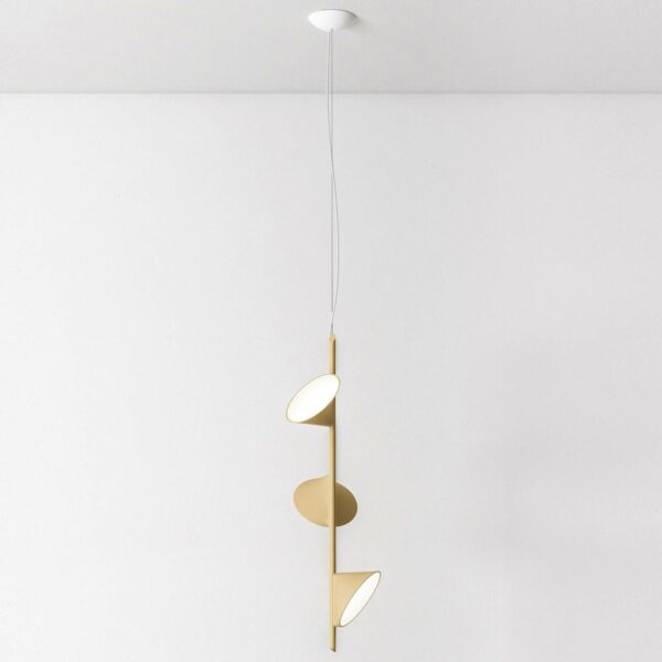 Axolight Orchid LED-hængelampe, 3 lyskilder, sand