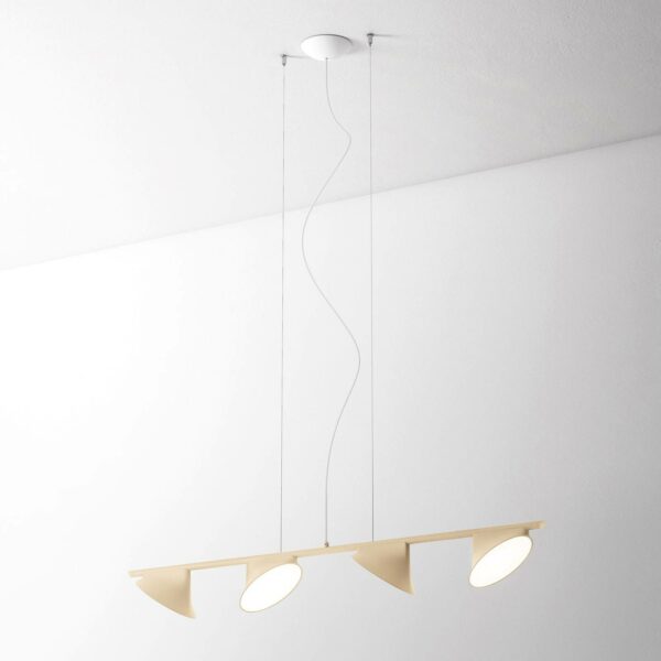 Axolight Orchid LED-hængelampe, 4 lyskilder, sand