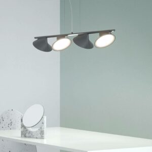 Axolight Orchid LED-hængelampe, 4 lyskilder, grå
