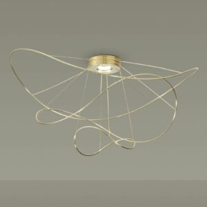 Axolight Hoops 3 LED-loftlampe, gylden
