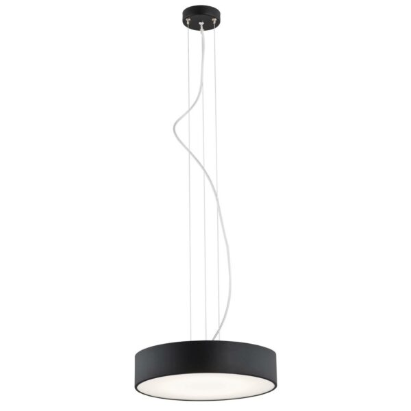 Dayton LED-hængelampe, 1 lyskilde, Ø 35 cm, sort