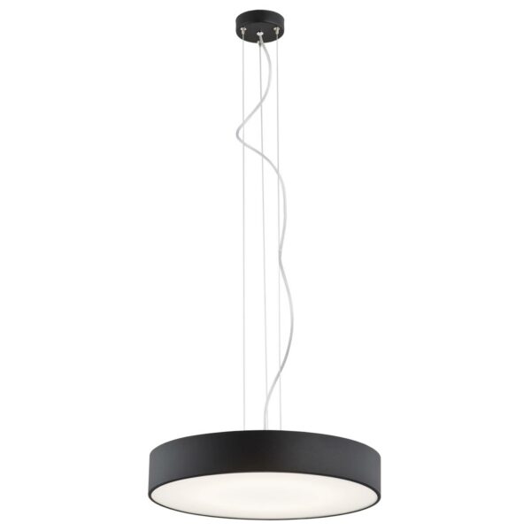 Dayton LED-hængelampe, 1 lyskilde, Ø 45 cm, sort