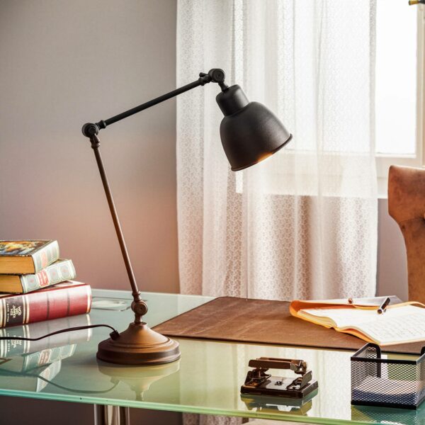 Emoti bordlampe, sort